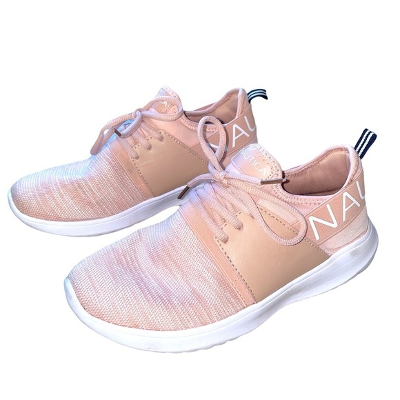 Nautica Kappil Sneakers Athletic Running Shoes Pink EUC Gym Exercise Workout 7 - Picture 1 of 10